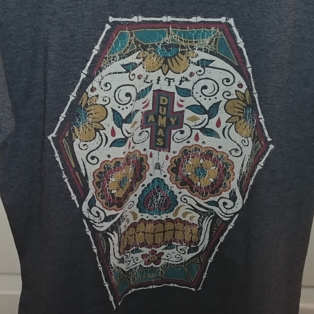 Lita WWE sugar skull t-shirt